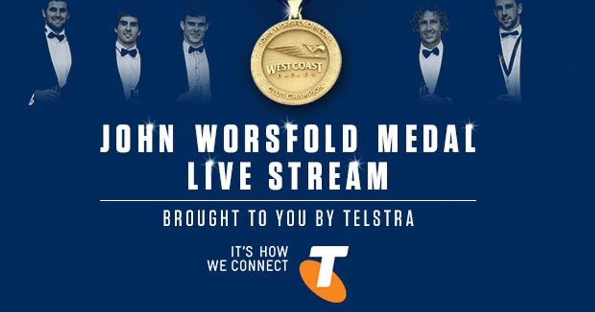 Watch the John Worsfold Medal live stream this Friday night Watch the John Worsfold Medal live stream this Friday night