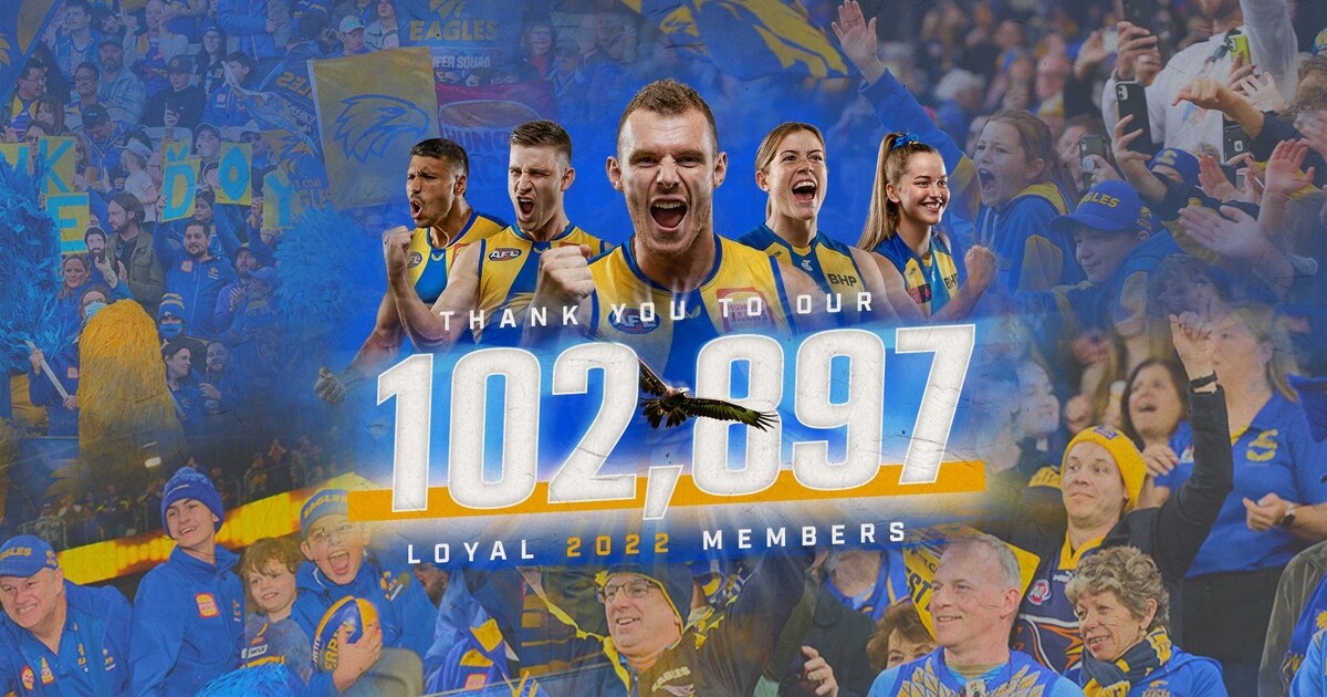 Eagles top AFL membership ladder for third-straight year